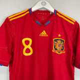 2009/10 SPAIN XAVI #8 HOME SHIRT (M) ADIDAS