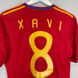 2009/10 SPAIN XAVI #8 HOME SHIRT (M) ADIDAS