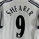 2002/03 NEWCASTLE UNITED SHEARER #9 AWAY SHIRT (M) ADIDAS