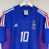 2002/04 FRANCE ZIDANE #10 HOME SHIRT (XL) ADIDAS