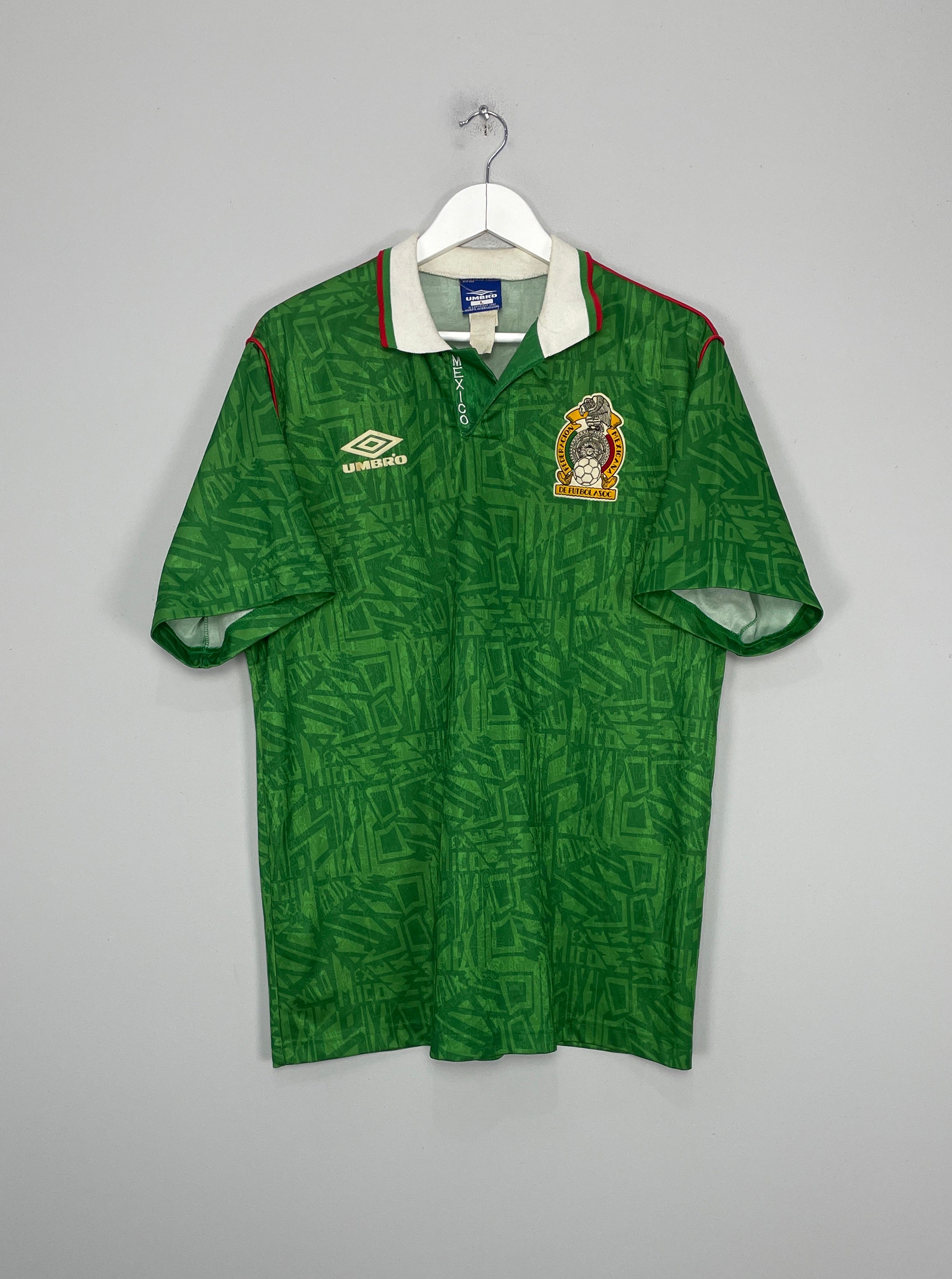 Image of the Mexico shirt from the 1992/93 season