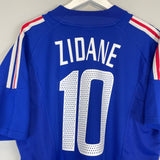 2002/04 FRANCE ZIDANE #10 HOME SHIRT (XL) ADIDAS