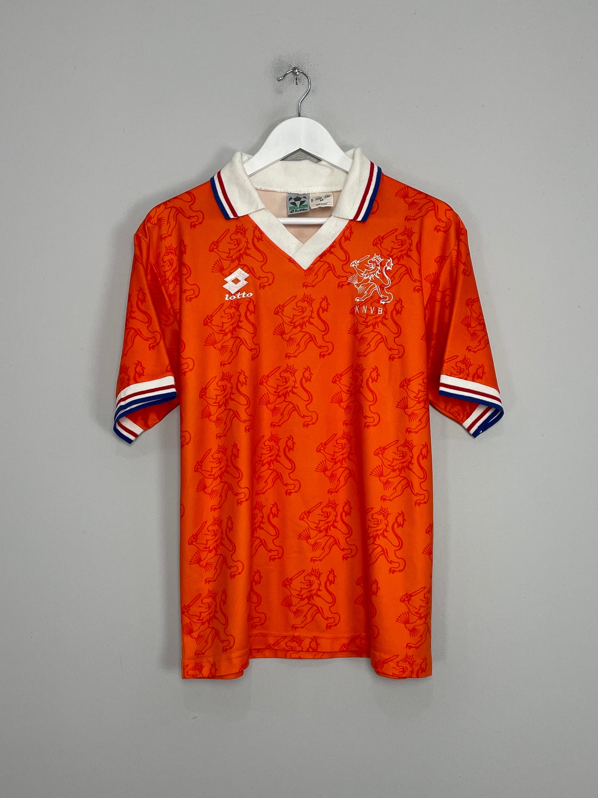 1994 NETHERLANDS *PLAYER ISSUE* HOME SHIRT (M) LOTTO