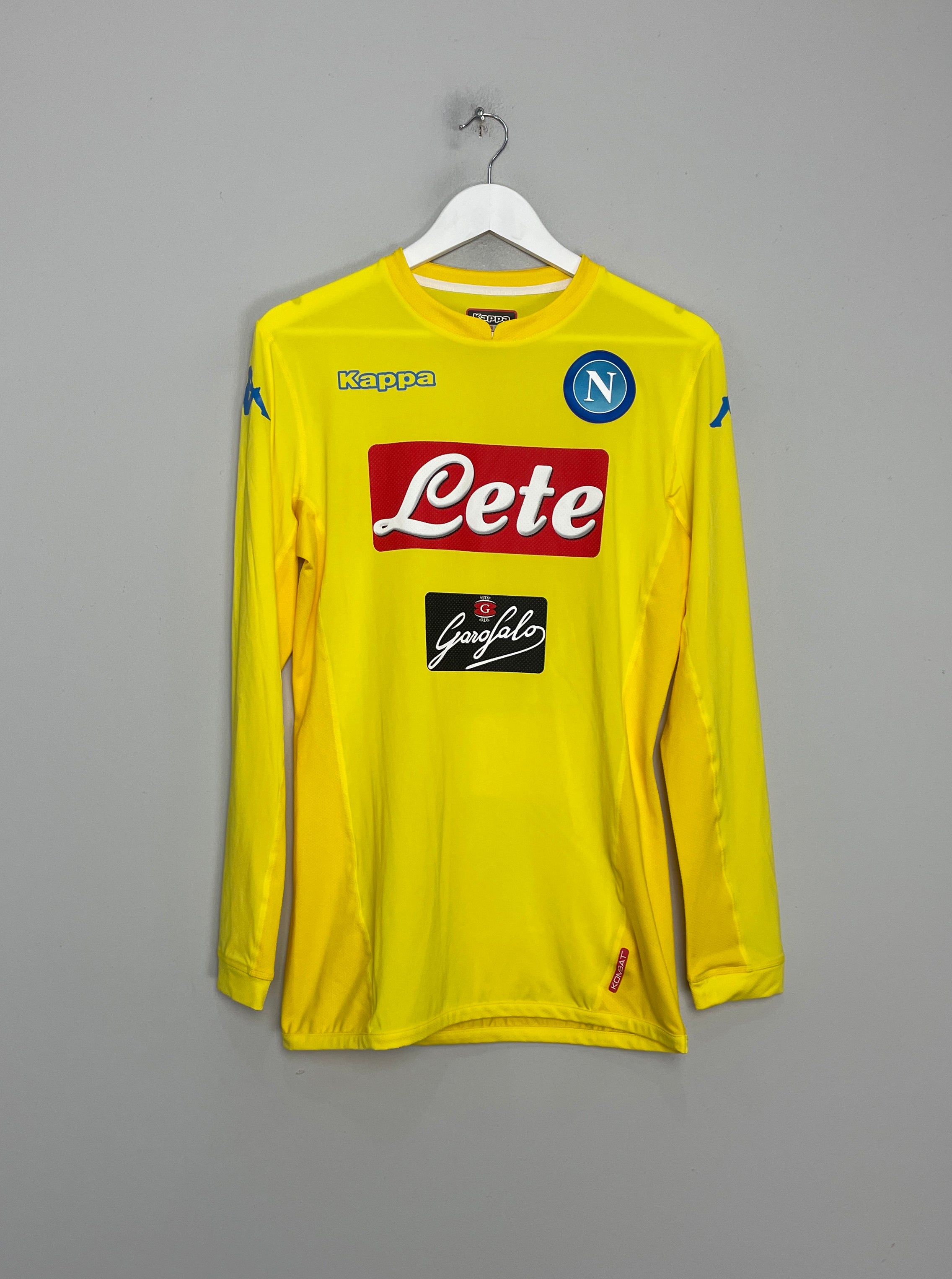 2017/18 NAPOLI AUTHENTIC L/S AWAY SHIRT (L) KAPPA