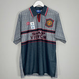 1995/96 MANCHESTER UNITED CANTONA #7 *BNWT* AWAY SHIRT (L) UMBRO