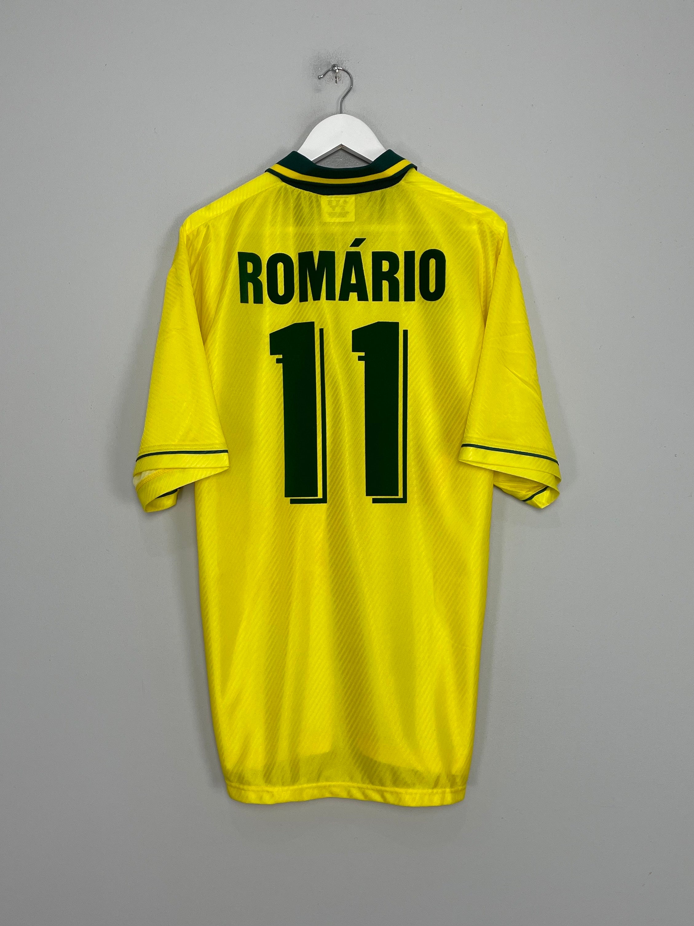 1994/96 BRAZIL ROMARIO #11 *BNWOT* HOME SHIRT (XXL) UMBRO