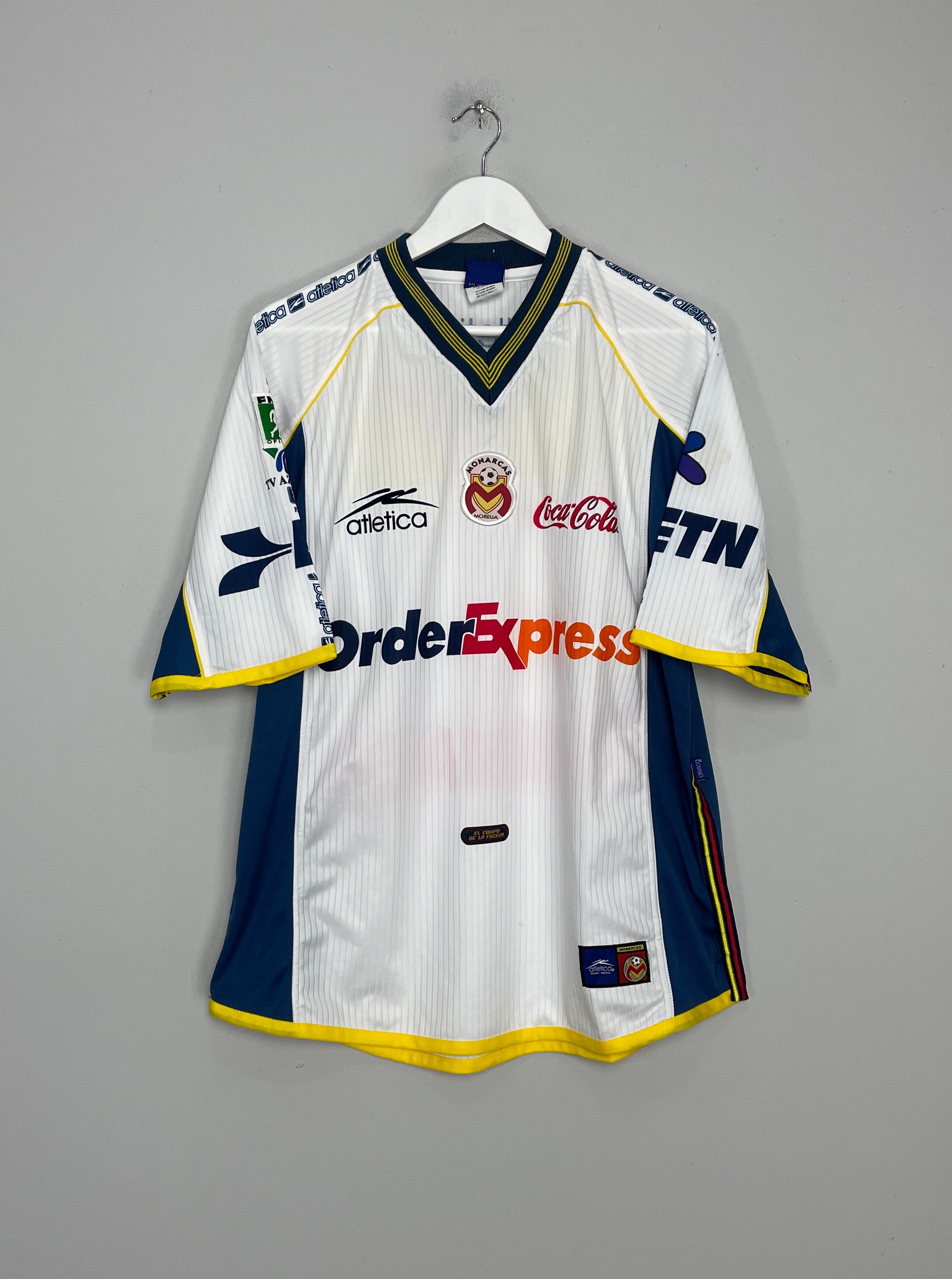 2000/01 MONARCAS MORELIA AWAY SHIRT (L) ATLETICA