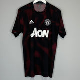 2018/19 MANCHESTER UNITED PRE MATCH SHIRT (M) ADIDAS