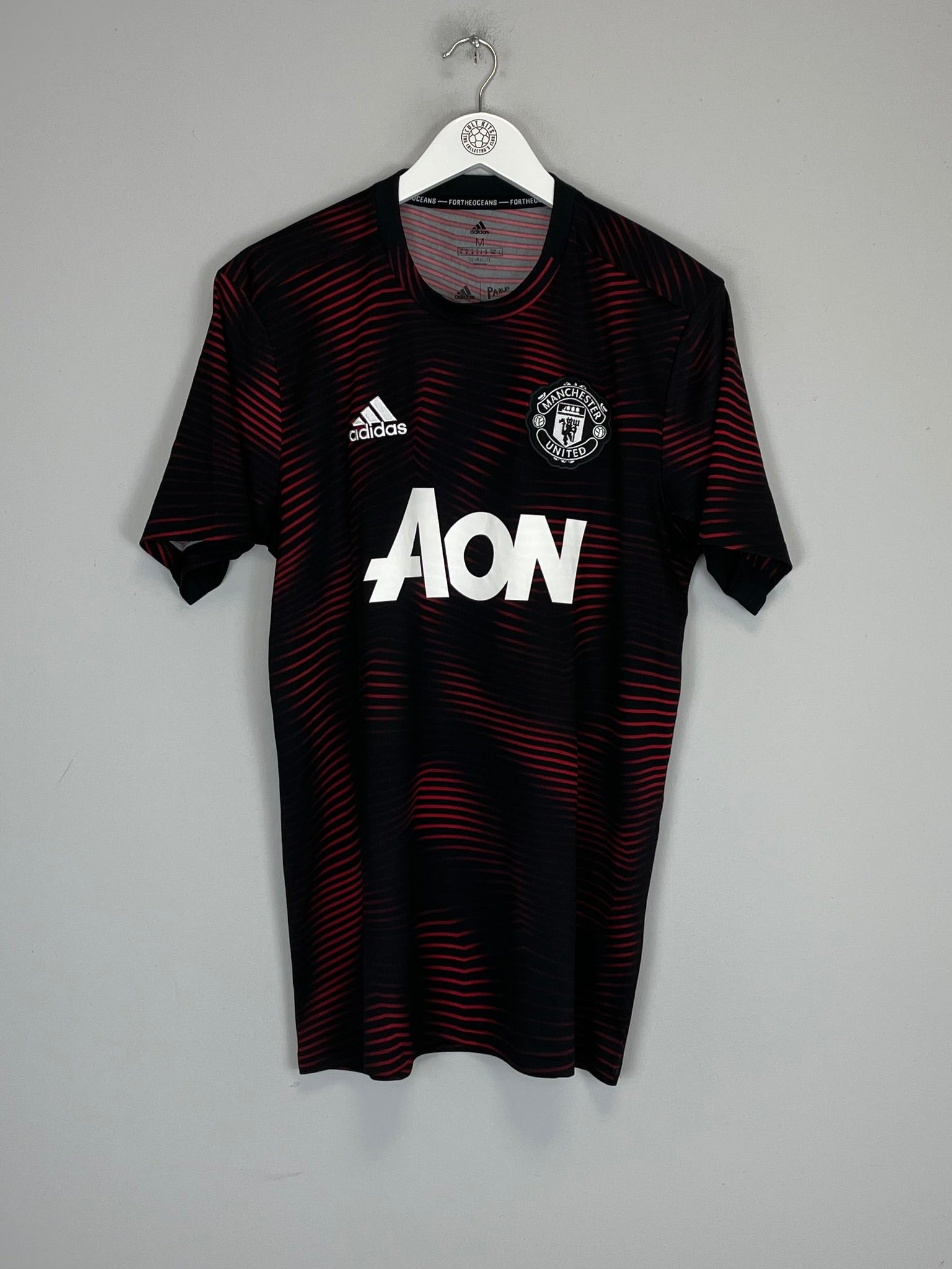 2018/19 MANCHESTER UNITED PRE MATCH SHIRT (M) ADIDAS