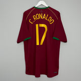 2006/07 PORTUGAL C.RONALDO #17 HOME SHIRT (XL) NIKE