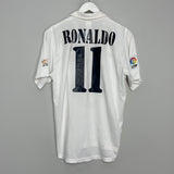 2002/03 REAL MADRID RONALDO #11 *CENTENARY* HOME SHIRT (M) ADIDAS