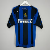 2004/05 INTER MILAN ADRIANO #10 HOME SHIRT (L) NIKE