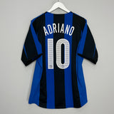 2004/05 INTER MILAN ADRIANO #10 HOME SHIRT (L) NIKE