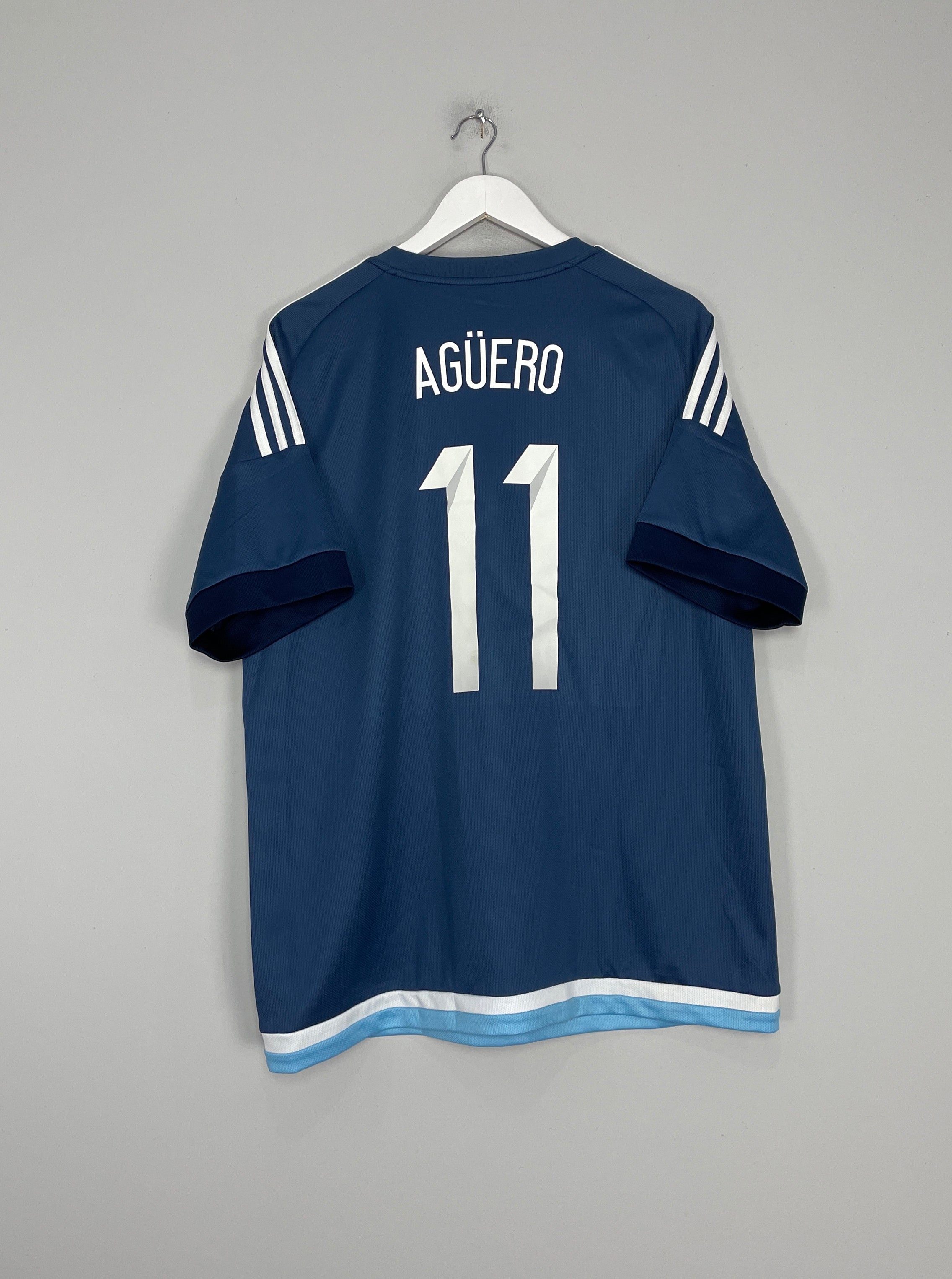 CULT KITS - 2015/16 ARGENTINA AGUERO #11 AWAY SHIRT (XL) ADIDAS – Cult Kits