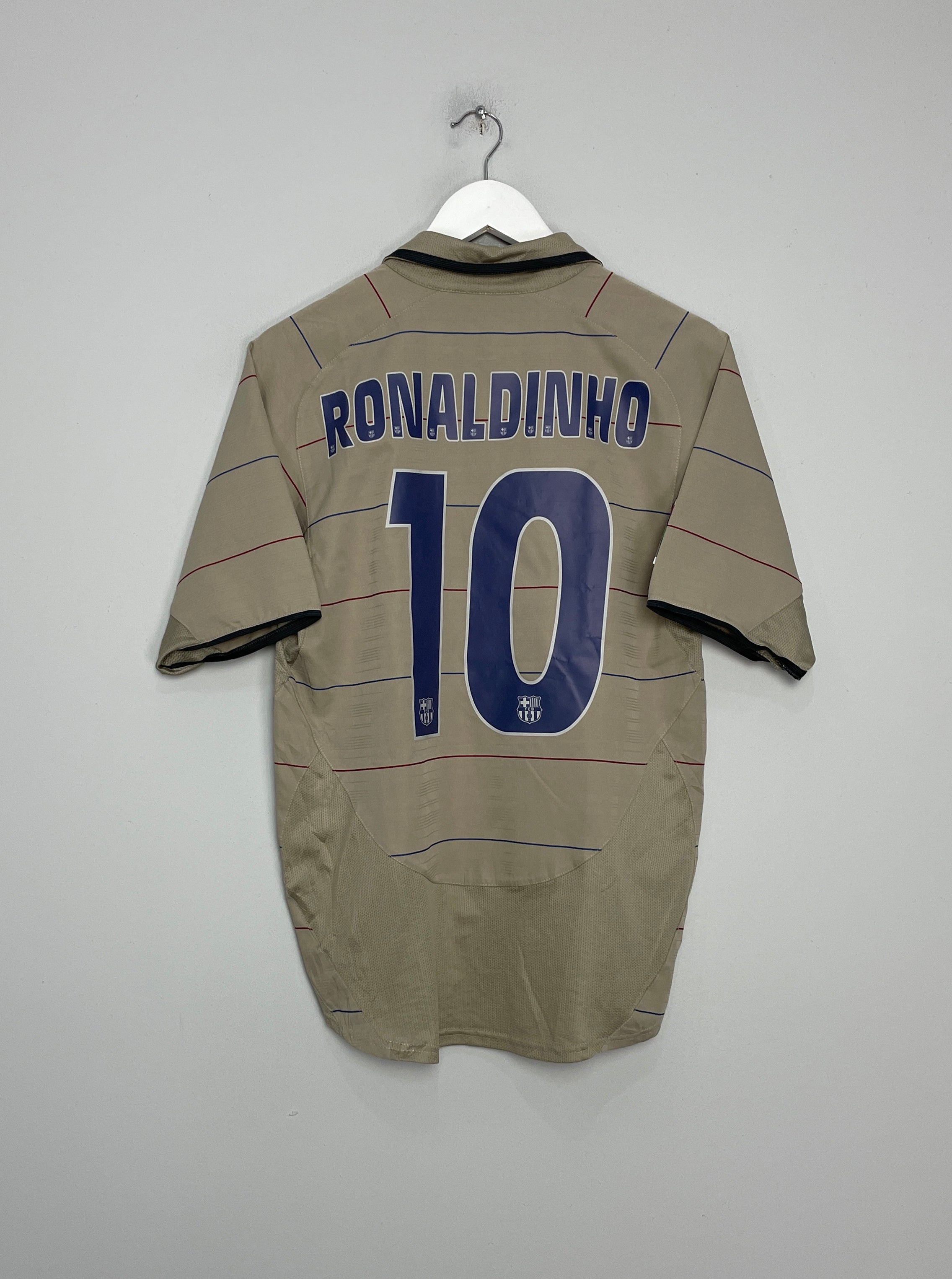 2003/04 BARCELONA RONALDINHO #10 AWAY SHIRT (S) NIKE