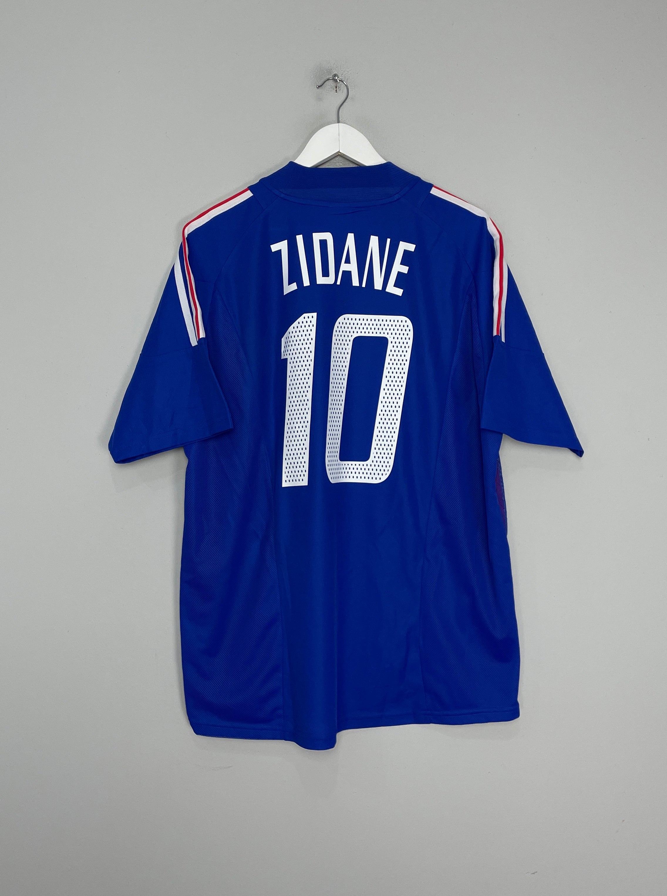 2002/04 FRANCE ZIDANE #10 HOME SHIRT (XL) ADIDAS