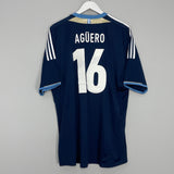 2011/12 ARGENTINA AGUERO #16 AWAY SHIRT (XL) ADIDAS