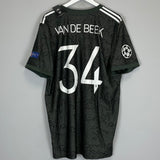 2020/21 MANCHESTER UNITED VAN DE BEEK #34 *BNWT* C/L AWAY SHIRT (XXL) ADIDAS