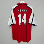 2000/02 ARSENAL HENRY #14 HOME SHIRT (XL) NIKE