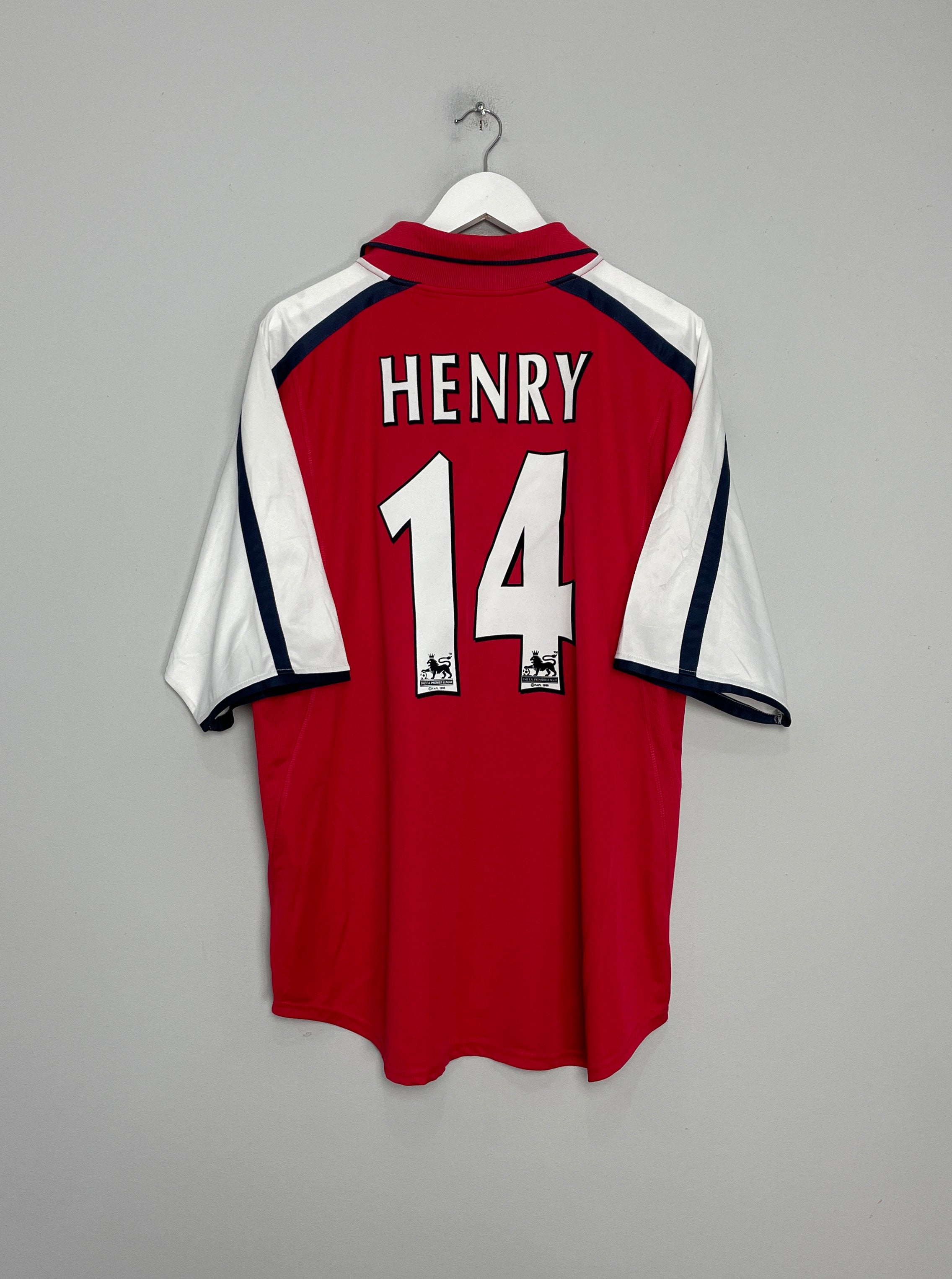 2000/02 ARSENAL HENRY #14 HOME SHIRT (XL) NIKE