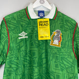 1994 MEXICO *BNWT* HOME SHIRT (M) UMBRO