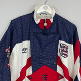 1990/92 ENGLAND TRACK JACKET (M) UMBRO