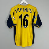 1999/01 ARSENAL SILVINHO #16 AWAY SHIRT (M) NIKE