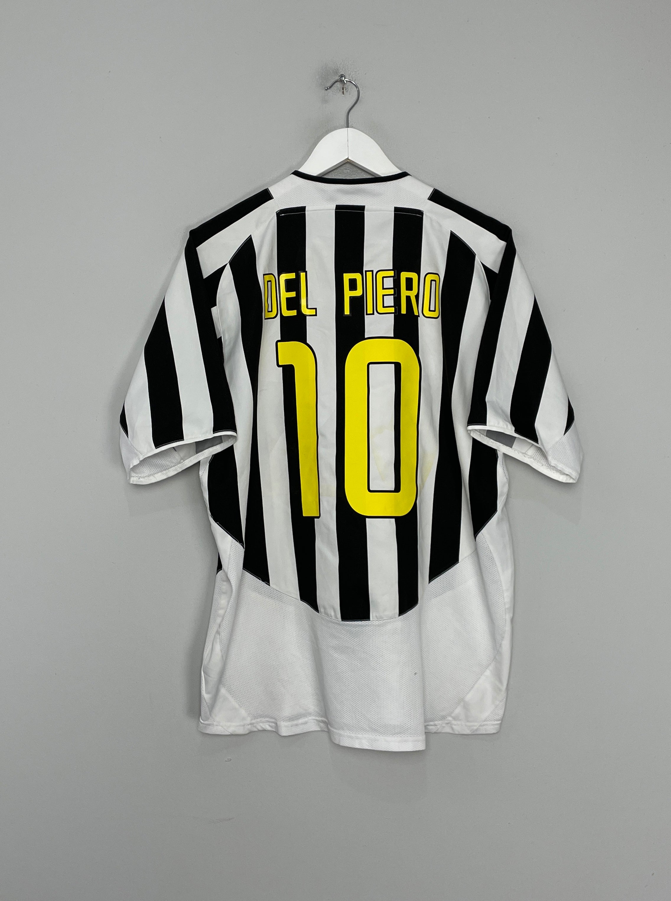 2003/04 JUVENTUS DEL PIERO #10 HOME SHIRT (L) NIKE