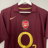 2005/06 ARSENAL HENRY #14 HOME SHIRT (M) NIKE