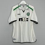 2001/02 CELTIC AWAY SHIRT (XXL) UMBRO