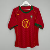 2004/06 PORTUGAL C.RONALDO #17 HOME SHIRT (M) NIKE