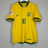 2006/08 BRAZIL RONALDINHO #10 HOME SHIRT (L) NIKE