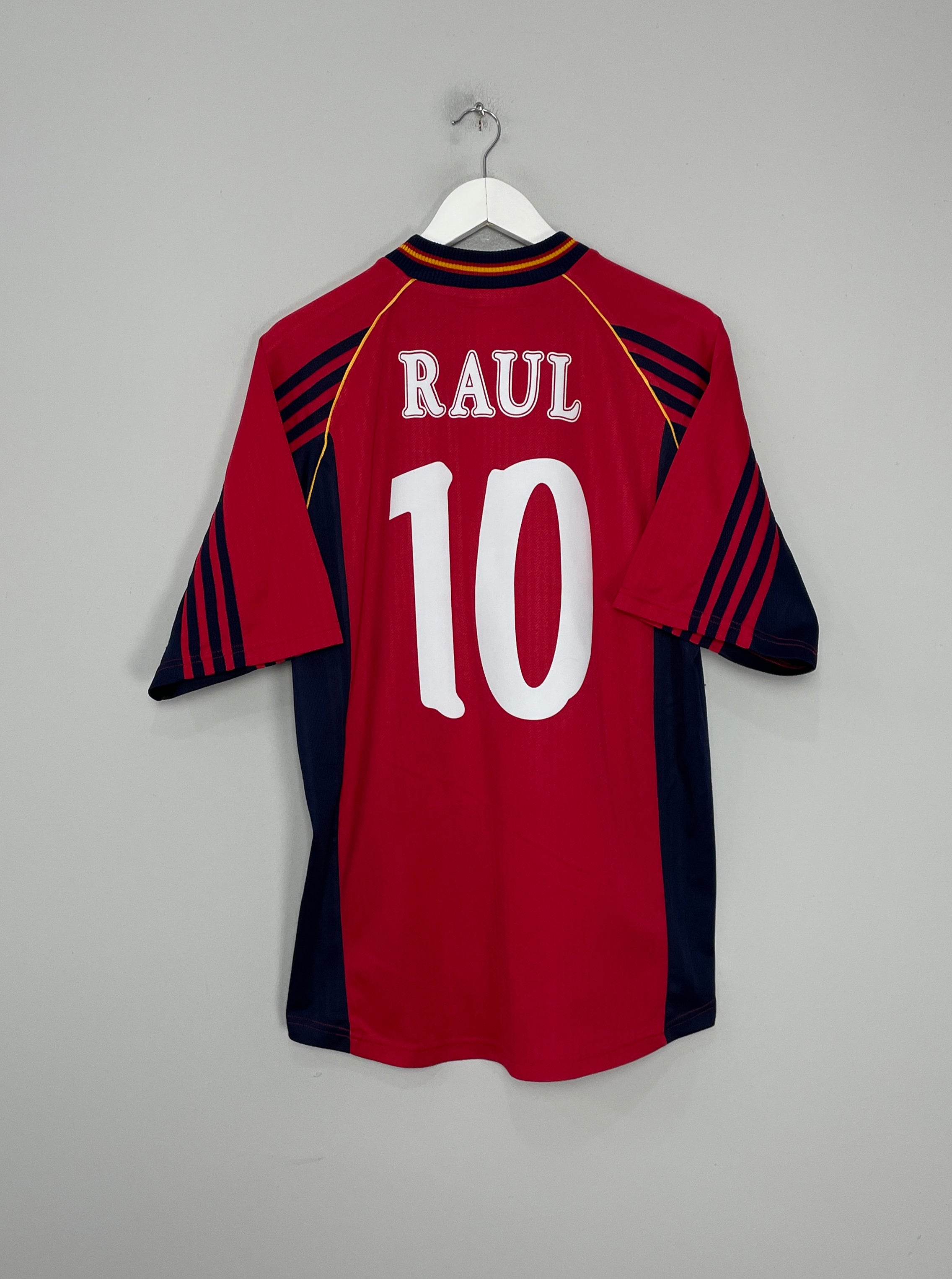 1998/99 SPAIN RAUL #10 HOME SHIRT (M) ADIDAS