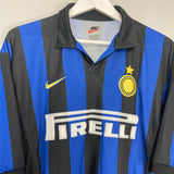 1998/99 INTER MILAN RONALDO #9 HOME SHIRT (XL) NIKE