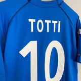 2000/02 ITALY TOTTI #10 HOME SHIRT (XL) KAPPA