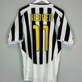 2003/04 JUVENTUS NEDVED #11 HOME SHIRT (L) NIKE