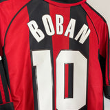 1998/00 AC MILAN BOBAN #10 *CENTENARY* HOME SHIRT (M) ADIDAS