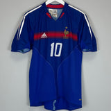 2004/06 FRANCE ZIDANE #10 HOME SHIRT (M) ADIDAS