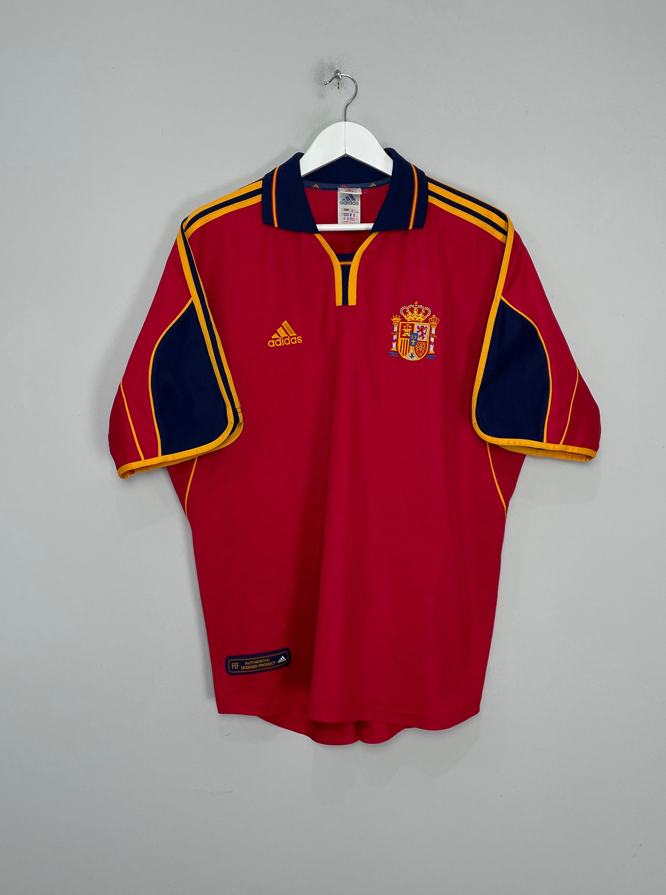 2000/02 SPAIN HOME SHIRT (XL) ADIDAS