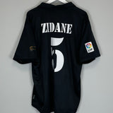 2002/03 REAL MADRID ZIDANE #5 *CENTENARY* AWAY SHIRT (XL) ADIDAS