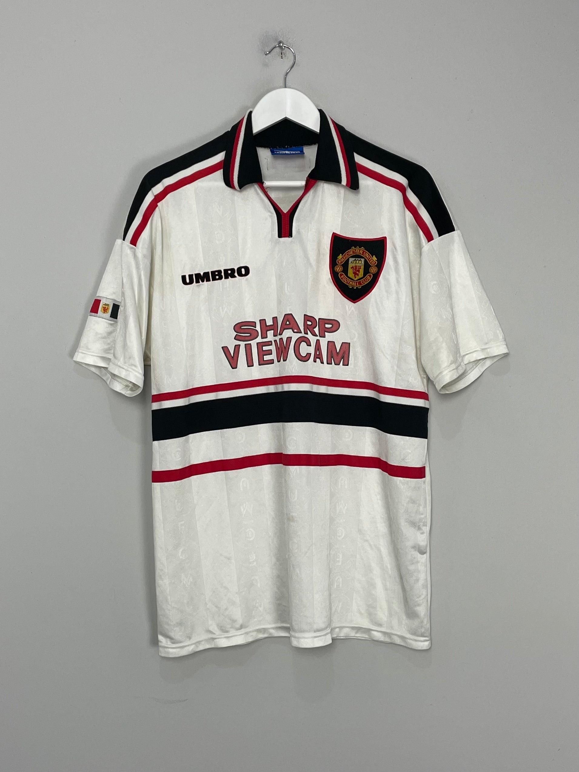 1997/99 MANCHESTER UNITED AWAY SHIRT (XL) UMBRO