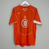 2004/06 NETHERLANDS V.NISTELROOY #10 HOME SHIRT (M) NIKE