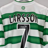 2003/04 CELTIC LARSSON #7 HOME SHIRT (XL) UMBRO