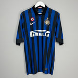 2011/12 INTER MILAN NAGATOMO #55 HOME SHIRT (L) NIKE