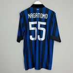 2011/12 INTER MILAN NAGATOMO #55 HOME SHIRT (L) NIKE