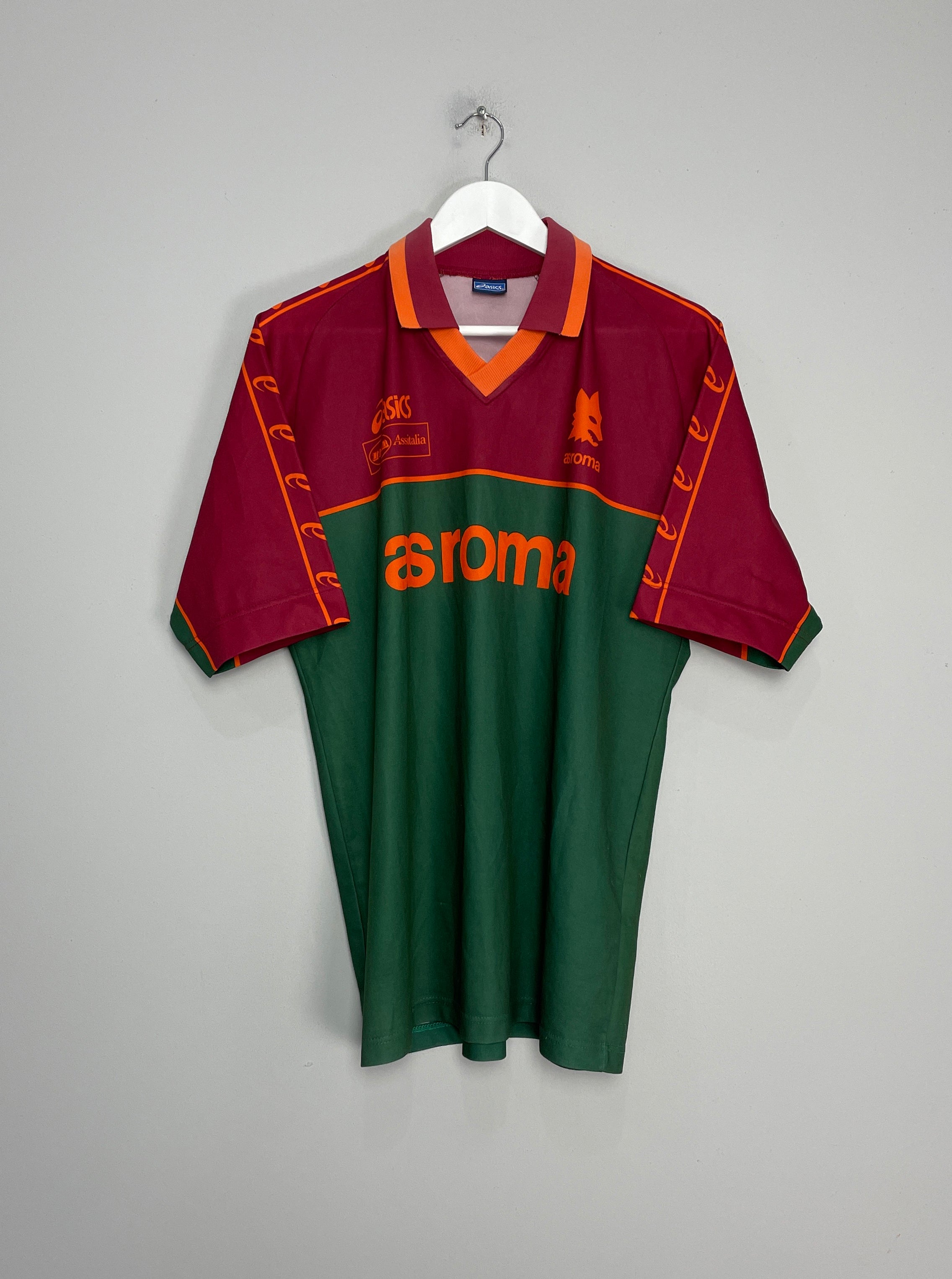 1995/96 ROMA TRAINING SHIRT (M) ASICS