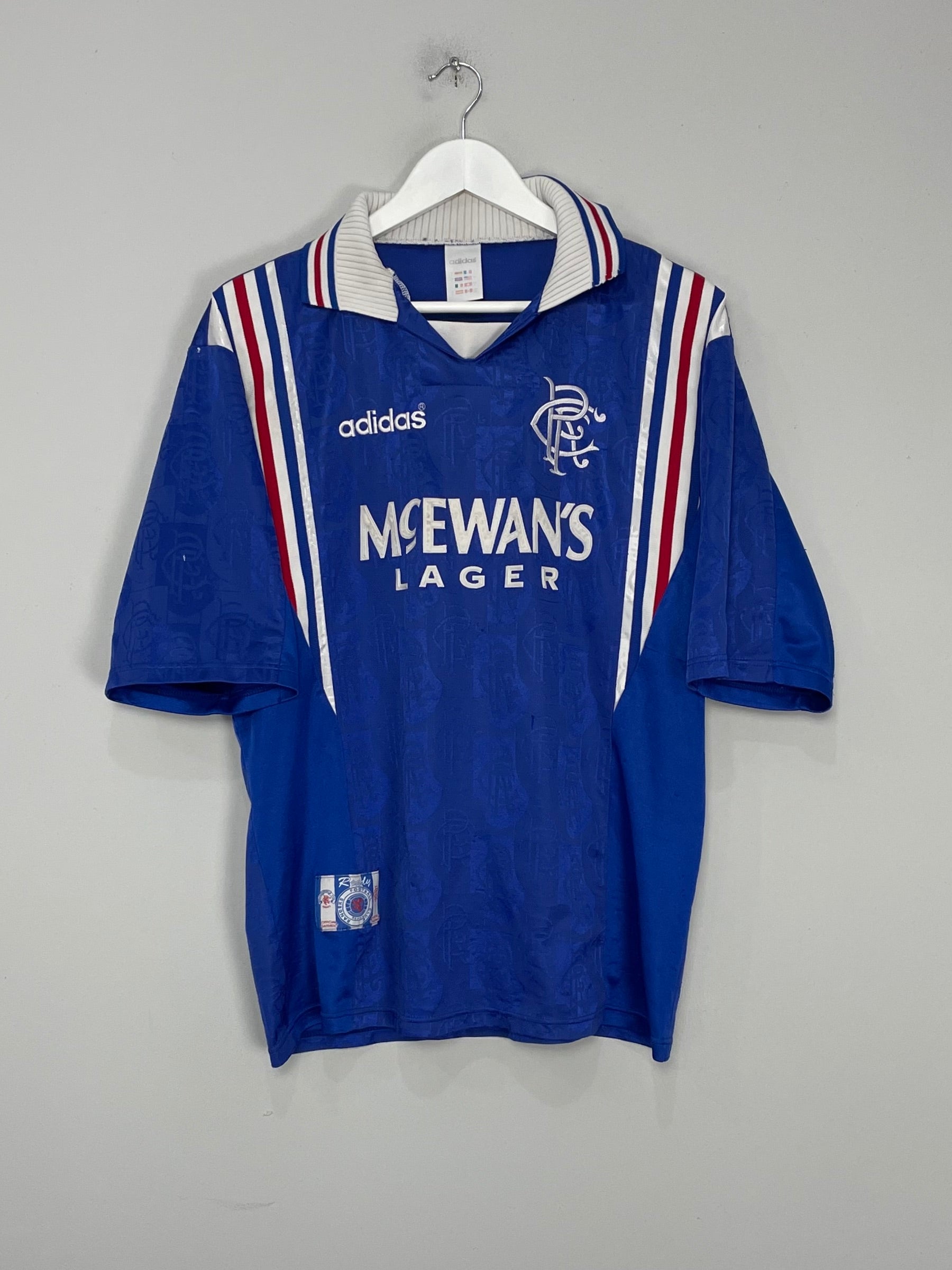 1996/97 RANGERS HOME SHIRT (L) ADIDAS