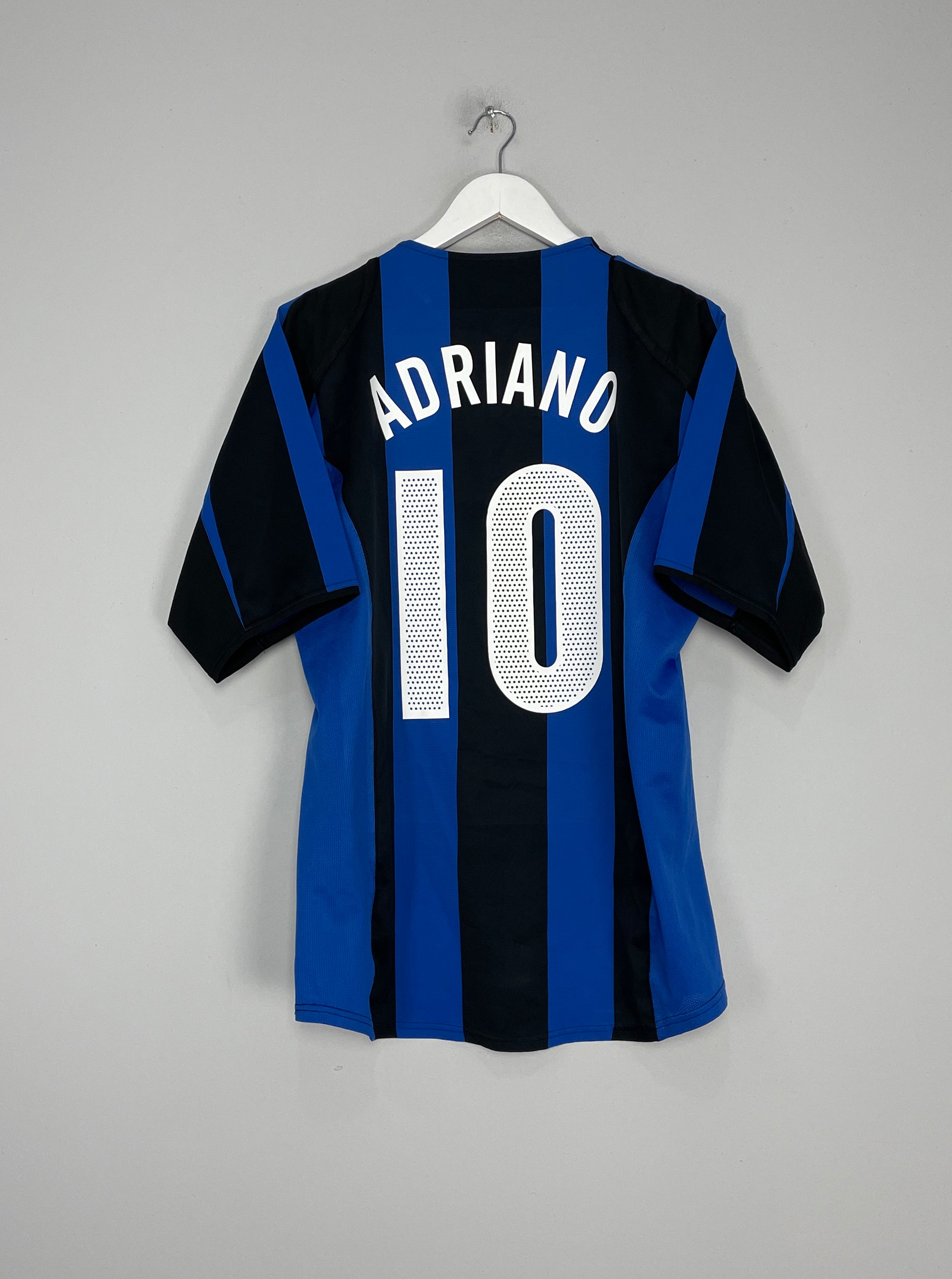 2004/05 INTER MILAN ADRIANO #10 HOME SHIRT (L) NIKE