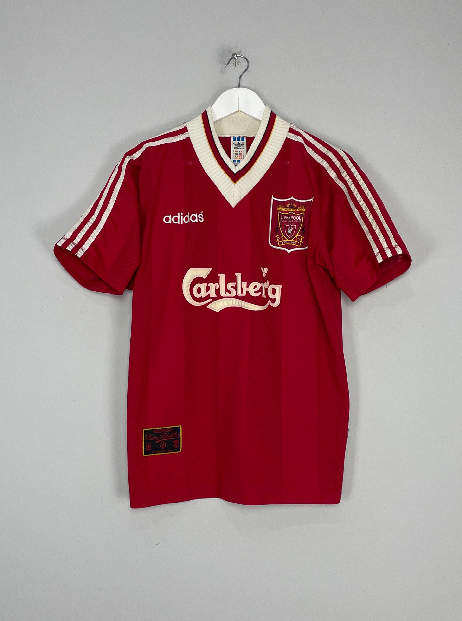 FC LIVERPOOL 1995 1996 HOME FOOTBALL SOCCER SHIRT JERSEY ADIDAS