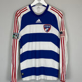 2008/09 FC DALLAS *PLAYER ISSUE* L/S AWAY SHIRT (M) ADIDAS